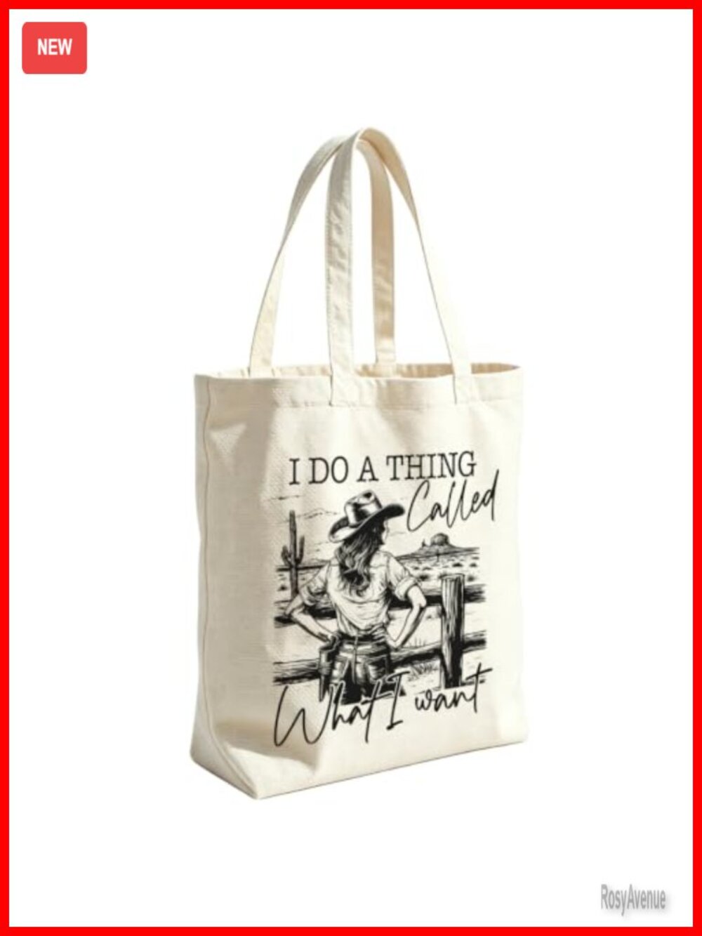 VICBOU Western Cow Skull Canvas Tote Bag with Zipper Pocket Women Girls